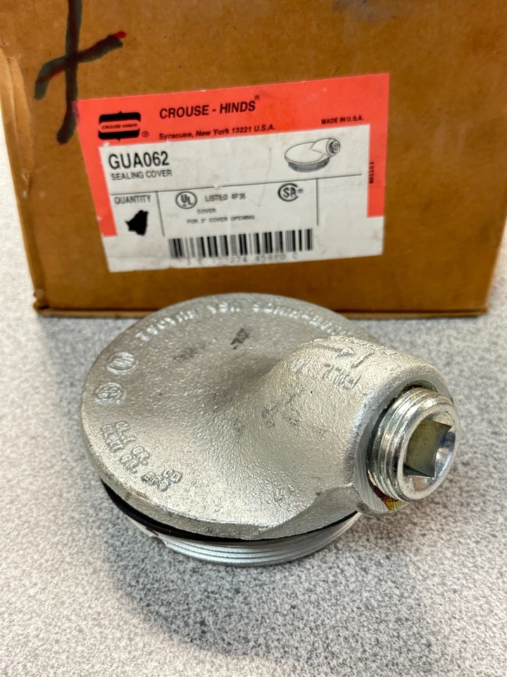 NUEVO CROUSE-HINDS 3" GUA Cubierta de Sellado a Prueba de Explosiones GUA062 Cubierta de Sello Foto 1 de 1