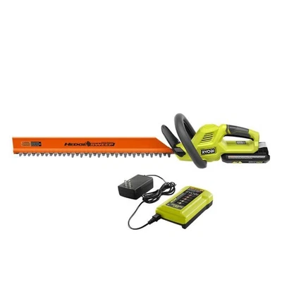 RYOBI 40V 24 in. Cordless Battery Hedge Trimmer with 2.0 Ah Battery and Charger - Image 1 of 4