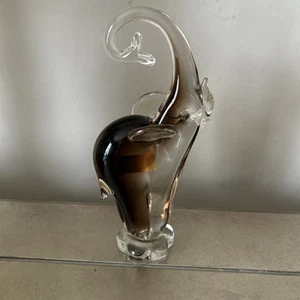 VINTAGE 1970's VETRO ARTISTICO VENEZIANO SEGUSO SOMMERSO GLASS ELEPHANT - Picture 1 of 7
