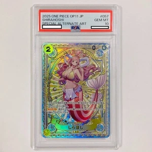 PSA 10 Shirahoshi EB01-057 SR SP A Puño de Velocidad Divina UNA PIEZA Japonés 2025 - Imagen 1 de 2