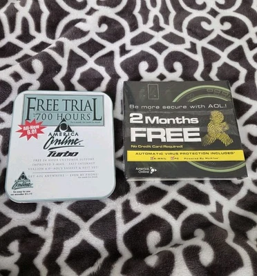 Vintage, Rare, 2004 AOL V6.0 America Online CD-ROM, New Two Of Them Internet  - Image 1 of 2