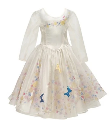 Disney’s Cinderella Live Action Movie Wedding Dress Girls Size 5/6 + veil  - Image 1 of 4