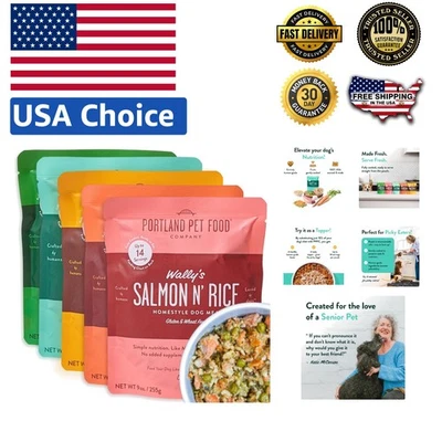 Toppers de comida para perros de grado humano - Mezcla de 5 sabores para comedores quisquillosos y salud digestiva Foto 1 de 4