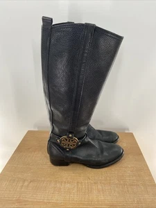 Tory Burch Amanda Reitstiefel Größe 8,5 M schwarz - Bild 1 von 8