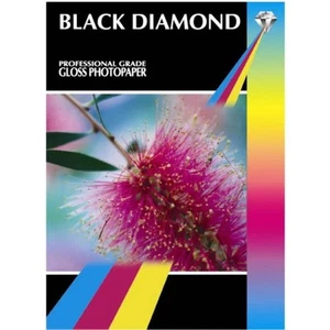 Black Diamond Gloss 6x4\" Professional Grade Photo Paper 230gsm - 50 Sheets  - Afbeelding 1 van 4