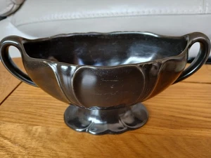 Beswick 1187-3 Classic black Handled shallow vase - Picture 1 of 5