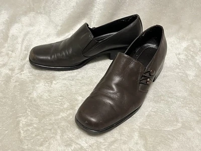 Croft & Barrow женщин коричневой кожи без шнуровки лоферы платье туфли возможно sz 10 - Изображение 1 из 4