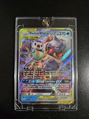 Blastoise & Piplup GX 38/236 Sm-Cosmic Eclipse Holo NM - Image 1 of 4