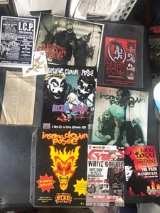LOTE DE VOLANTES PROMOCIONALES Insane Clown Posse Pegatina RARA ICP TWIZTID ESHAM King Gordy - Imagen 1 de 11