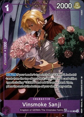 One Piece Legacy of the Master Vinsmoke Sanji Treasure Rare OP10-063 NM english - Bild 1 von 2