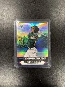 Campamento de verano Bowman Chrome 2020 2021 #SC-4 Tyler Soderstrom Oakland Athletics - Imagen 1 de 2