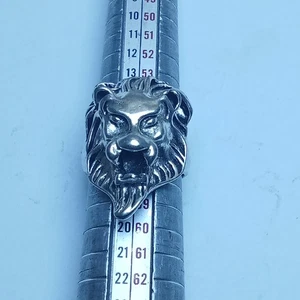 EXTREMELY RARE ANCIENT RING SILVER ROMAN LION SYMBOL OLD AUTHENTIC ARTIFACT - Picture 1 of 3