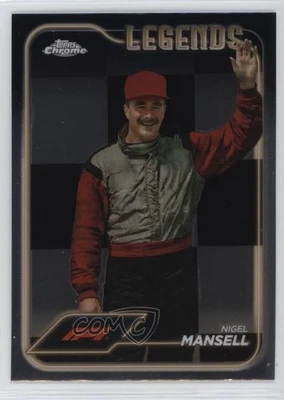 2024 Topps Chrome Formula 1 F1 Legends Nigel Mansell #194 HOF - Image 1 of 2