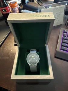 2025 Masters Augusta National Men’s Quartz Sport Watch Gray Silicone Band - Picture 1 of 6