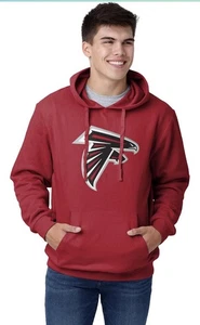 FOCO Men's NFL Team Logo Solid Hoodie Atlanta Falcons  - Picture 1 of 4
