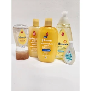 New Johnson & Johnson Baby Wash Lot 5-piece bath collection - Picture 1 of 6