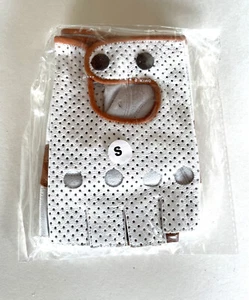 Classic Velo Retro Perforated Leather Cycling Gloves White - Picture 1 of 9