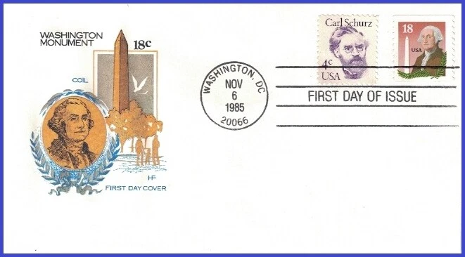 USA3 #2149 U/A HOUSE OF FARNAM FDC   George Washington & Monument - Image 1 of 1