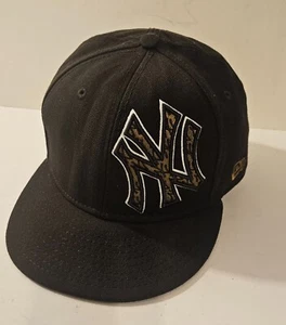 New Era 59Fifty New York Yankees Marrón con Logo Bordado Lana Sombrero Ajustado 7 5/8 - Imagen 1 de 8
