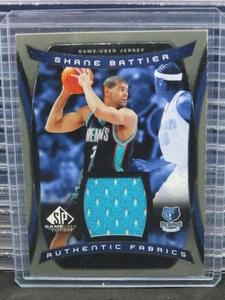 2004-05 SP Game Used Shane Battier Authentic Fabrics GU Jersey #AF-SB Grizzlies - Picture 1 of 2