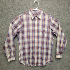 Vintage DEE CEE Shirt Mens M Multicolor Plaid Button Up Long Sleeve - Picture 1 of 7