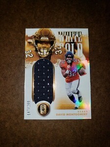 147/299 SP DAVID MONTGOMERY 2022 PANINI GOLD STANDARD WHITE GOLD RELIC BEARS