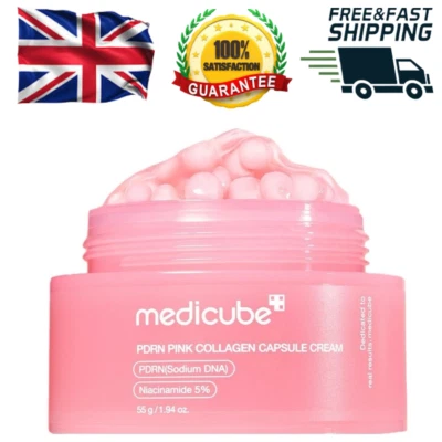NEW Medicube - PDRN Pink Collagen Capsule Cream - 55g Korean Face Cream UK