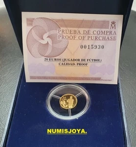 20 Euros ORO año 2010. JUGADOR DE FUTBOL. CAMPEONES DEL MUNDO SUDAFRICA 2010. - Imagen 1 de 3