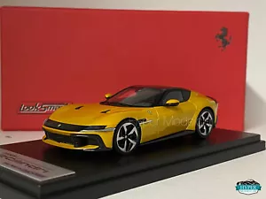 LOOKSMART 1/43 FERRARI 12 CYLINDER V12 830HP 2024 YELLOW MONTECARLO LS553E - Picture 1 of 3
