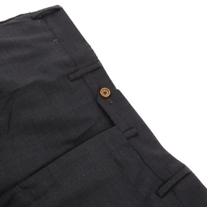 PT01 NWT Flat Front Dress Pants Size 54 38 US Gray Plaid Wool Blend - Picture 1 of 12