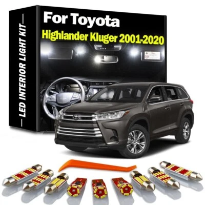 Canbus LED Interior Dome Map Light Kit For Toyota Highlander Kluger 2001-2021 - Image 1 of 4