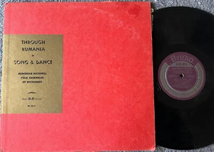 THROUGH RUMANIA In Song & Dance BRUNO 50155 VG+ Folk/World 1960 dg RARE! LP - Picture 1 of 2