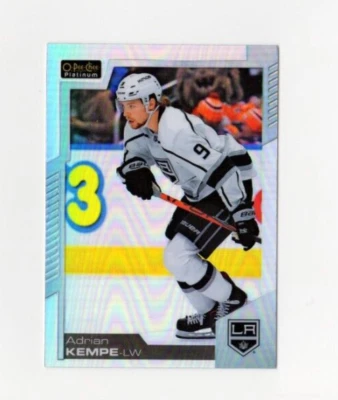 2020-21 UD O-Pee-Chee Platinum Adrian Kempe #58 Rainbow Base Los Angeles Kings - Image 1 of 2