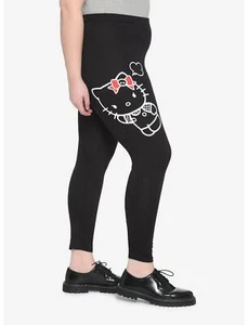 Hello Kitty Red Bows Leggings Plus Size 2X, 3X NEW W TAG - Picture 1 of 4
