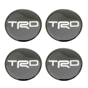 Fits Stickers Resin Reflect Decor Emblem Wheels Center Caps White TRD Size 60 mm - Picture 1 of 6
