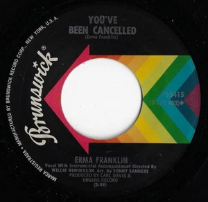 ERMA FRANKLIN you've been cancelled/saving my love U.S. BRUNSWICK 7"_1969 soul - Picture 1 of 2