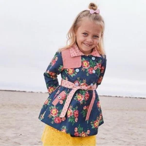 NWT Matilda Jane Clothing | Blue & Pink Floral Down Came the Raincoat Size 6 - Picture 1 of 7