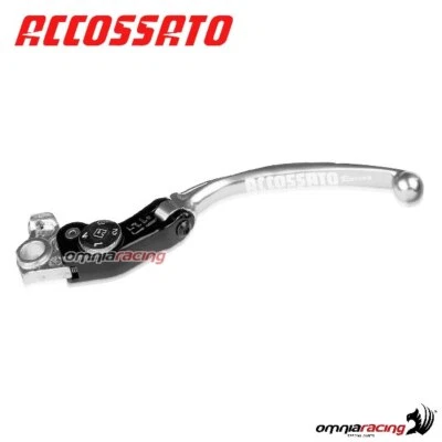 Adjustable long clutch lever Accossato silver for Ducati 999S final edition 2004 - Image 1 of 4