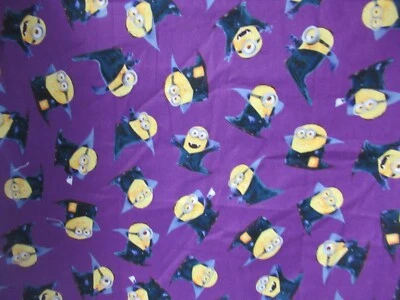 Bite Me / A Minion Print Minions Quilting Treasures Vampire Halloween SZ 20"X44 - Image 1 of 4