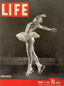 Life magazine March 4, 1946 Figure Skater, cover sheet only - Picture 1 of 1
