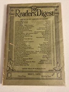 Readers Digest Magazine May 1931 Richard Francis Burton Mecca 
