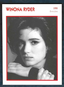 WINONA RYDER - 1 MOVIE PHOTO CARD 5 1/4 "x 7" – 18 x 13 cm - 1990 USA - Foto 1 di 3