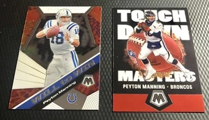 Mosaic Peyton Manning Colts Broncos 2020 Will to Win & TD Masters (2 tarjetas) lote - Imagen 1 de 3
