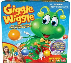 Goliath Giggle Wiggle Game-Race to Get Your Marbles to The Top-Musical-New-Age4+ - Picture 1 of 3