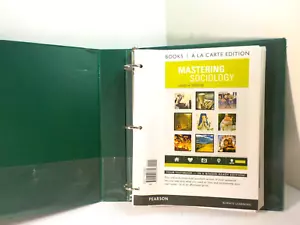 James Henslin's Mastering Sociology Pearson Loose Leaf Textbook In Binder '14 - Foto 1 di 8