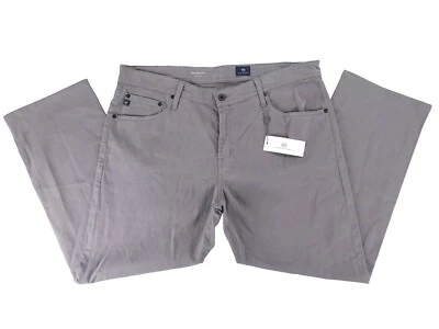 Pantalón de satén gris pierna a medida AG Adriano Goldschmied Graduate para hombre 38x32 (38x28) Foto 1 de 4