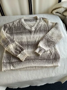 So Goods For Life Sweater Women’s Medium Long Sleeve Ombré Browns Fall Colors - Picture 1 of 8