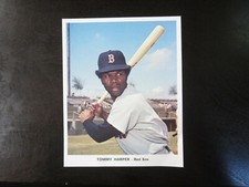 1972 Tommy Harper 8-3/4 x 7 Boston Red Sox Team Issue Photo