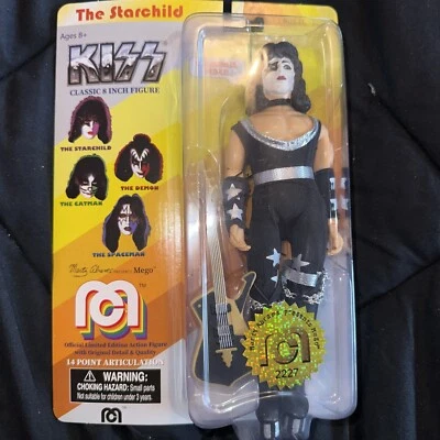 8-дюймовая фигурка Mego Music Icons Kiss The Starchild новая запечатанная - Изображение 1 из 2