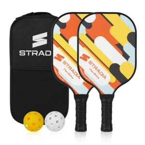 STRADIA "FLEX STRIKE" Pickleball Set(Glass Fibre 10mm) Agile & Colorful Game Set - Picture 1 of 6